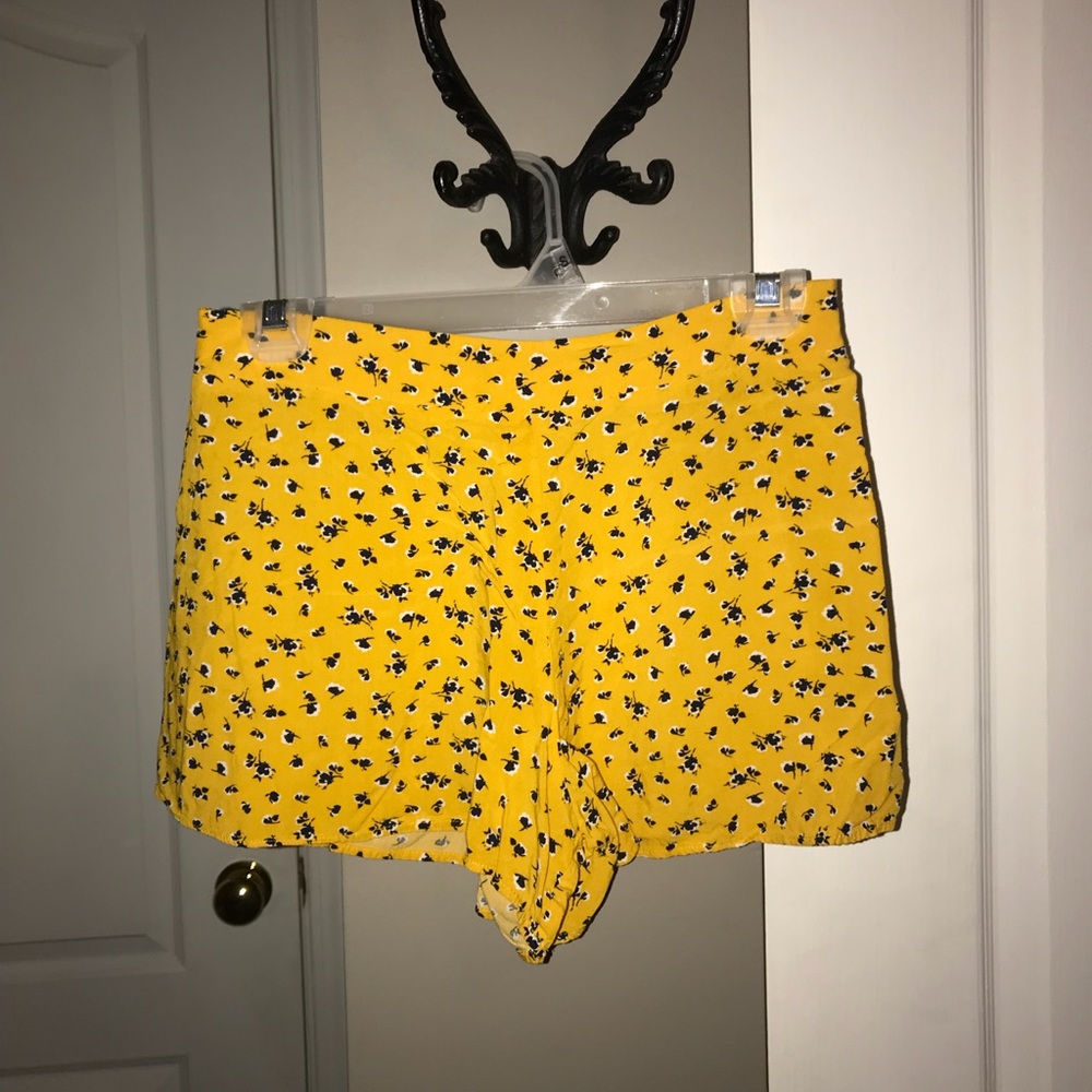 Forever 21 Flowy Yellow Bottoms
